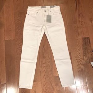 Everlane white skinny jeans